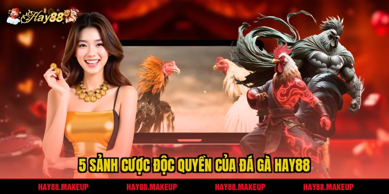 5 sảnh cược độc quyền của Đá gà HAY88